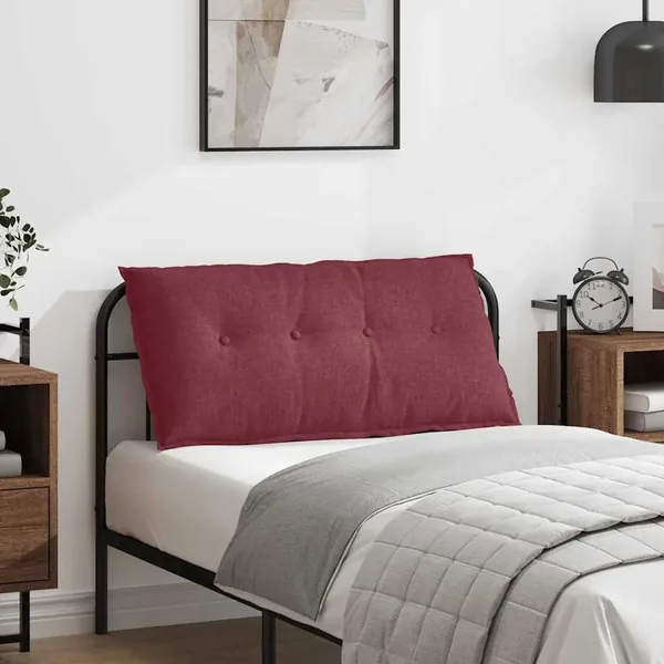 Coussin de Dos Bordeaux 100 x 19 x 50 cm tissu