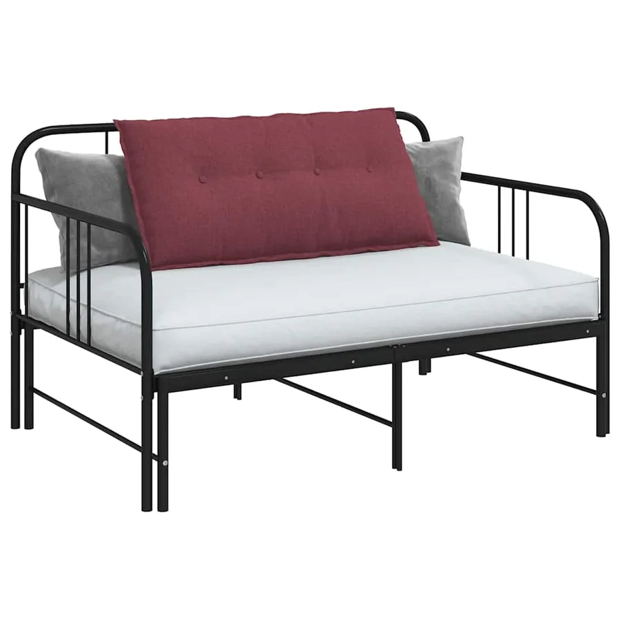 Coussin de Dos Bordeaux 100 x 19 x 50 cm tissu - 3