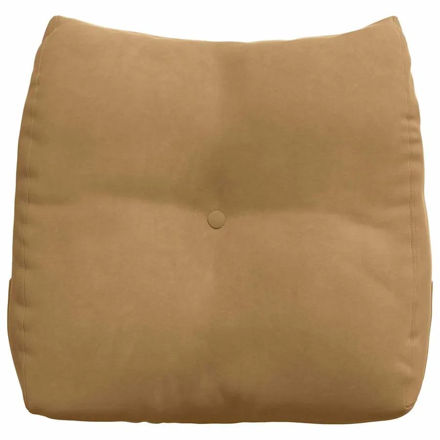 Coussin de Dos Marron 45 x 24 x 50 cm Velours - 6