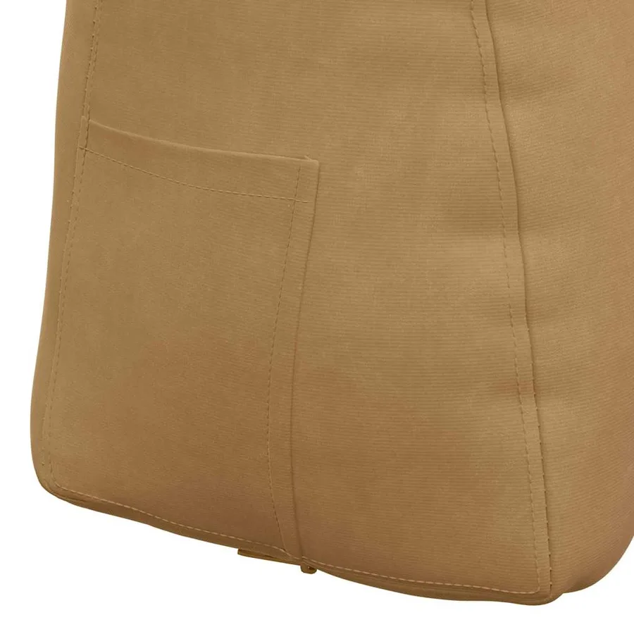 Coussin de Dos Marron 45 x 24 x 50 cm Velours - 9