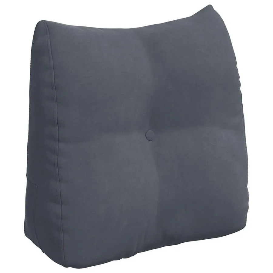 Coussin de Dos Gris foncé 45 x 24 x 50 cm Velours - 2