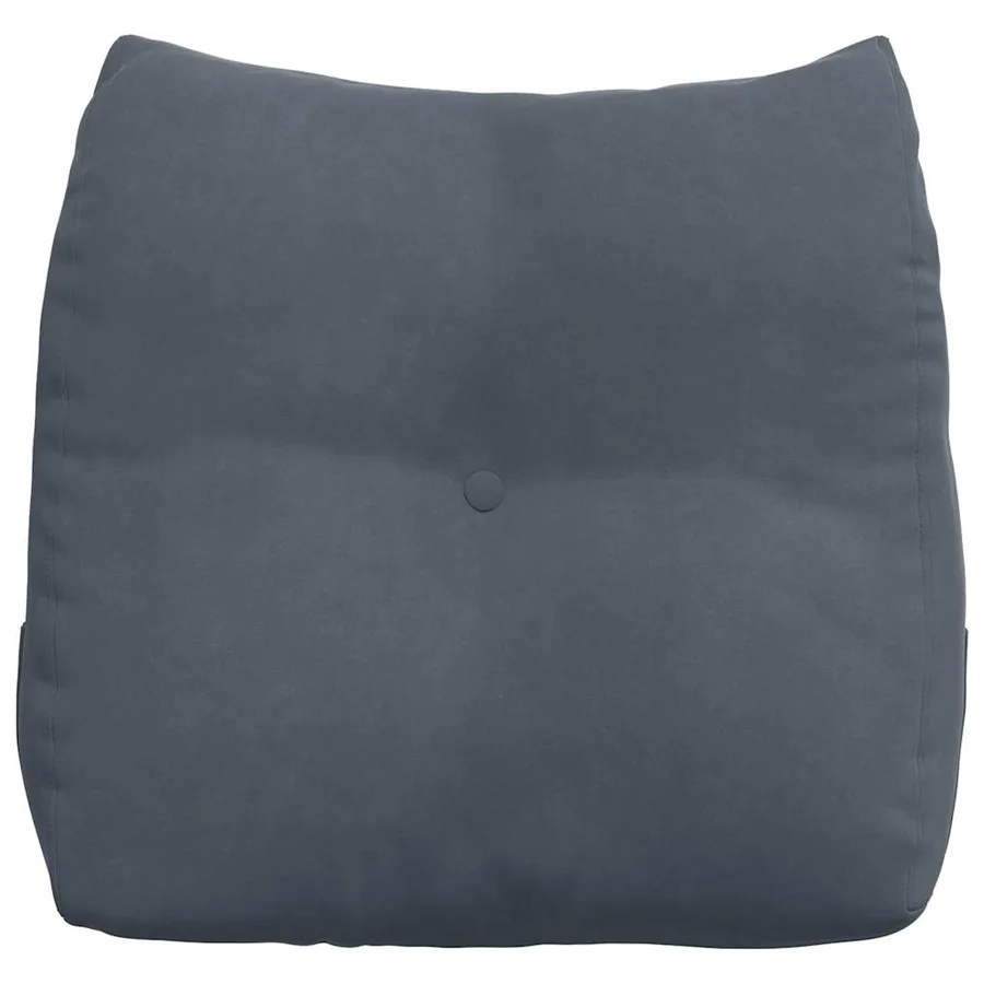 Coussin de Dos Gris foncé 45 x 24 x 50 cm Velours - 6