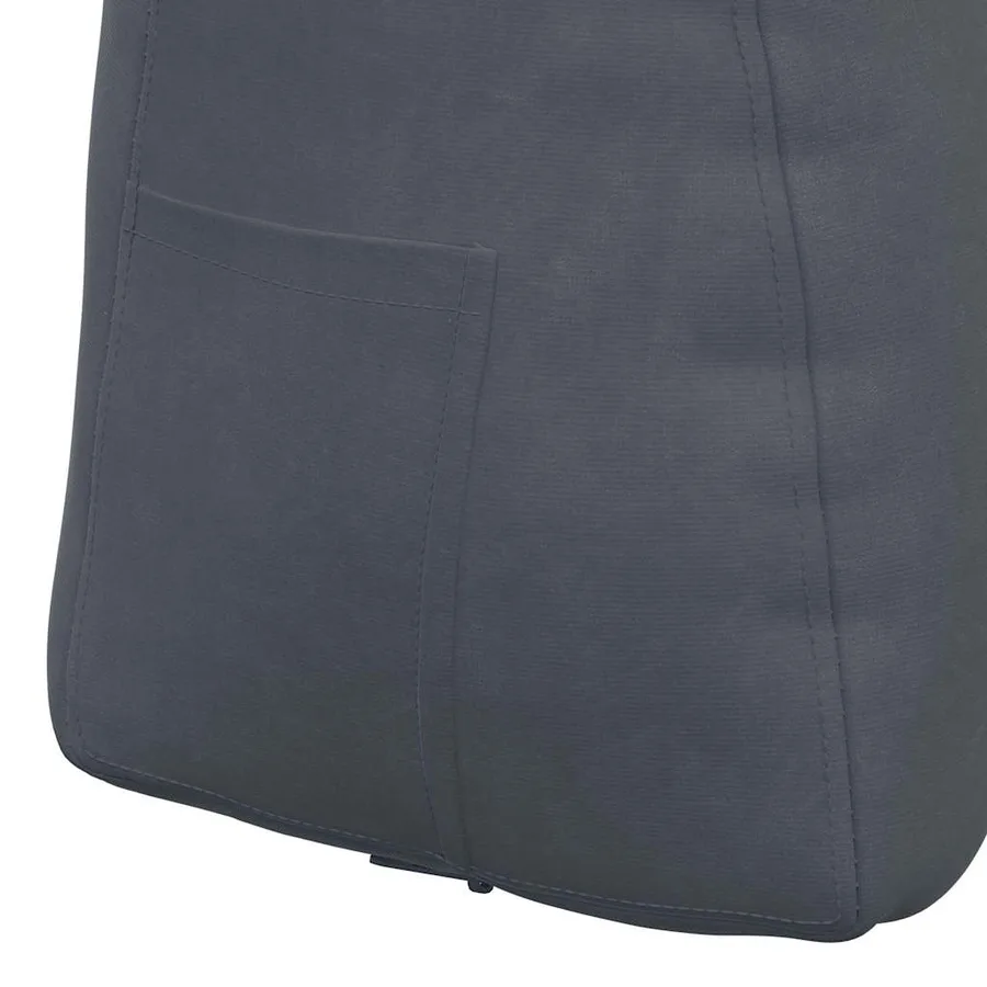 Coussin de Dos Gris foncé 45 x 24 x 50 cm Velours - 9