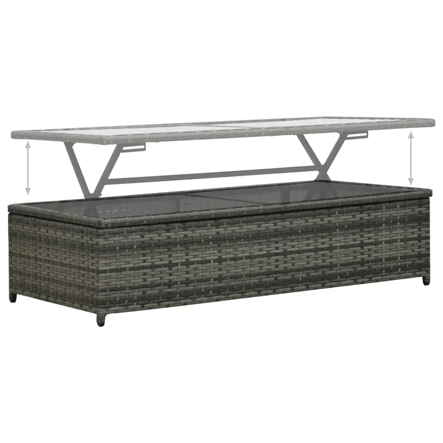 Salon de jardin 4 pcs avec coussins Résine tressée Anthracite - 5