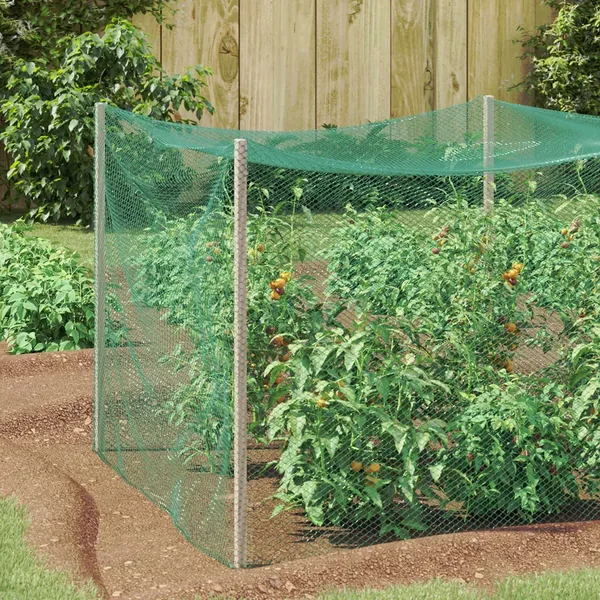 Filet de protection pour oiseaux Vert 4 x 25 m Polyéthylène