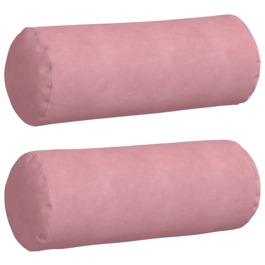 Coussins d'accent 2 pcs Rose Ø 25 x 70 cm - 2