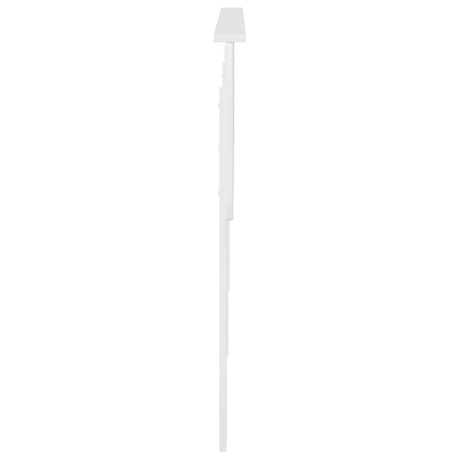 Tête de lit Blanc Brillant Bois d'ingénierie - 5