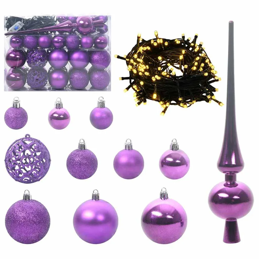 Sapin de Noël avec 150 LED avec support Vert 150 cm PE - 6
