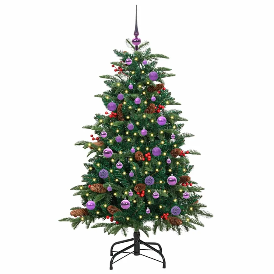 Sapin de Noël artificiel Vert 150 cm PVC, métal et plastique - 3