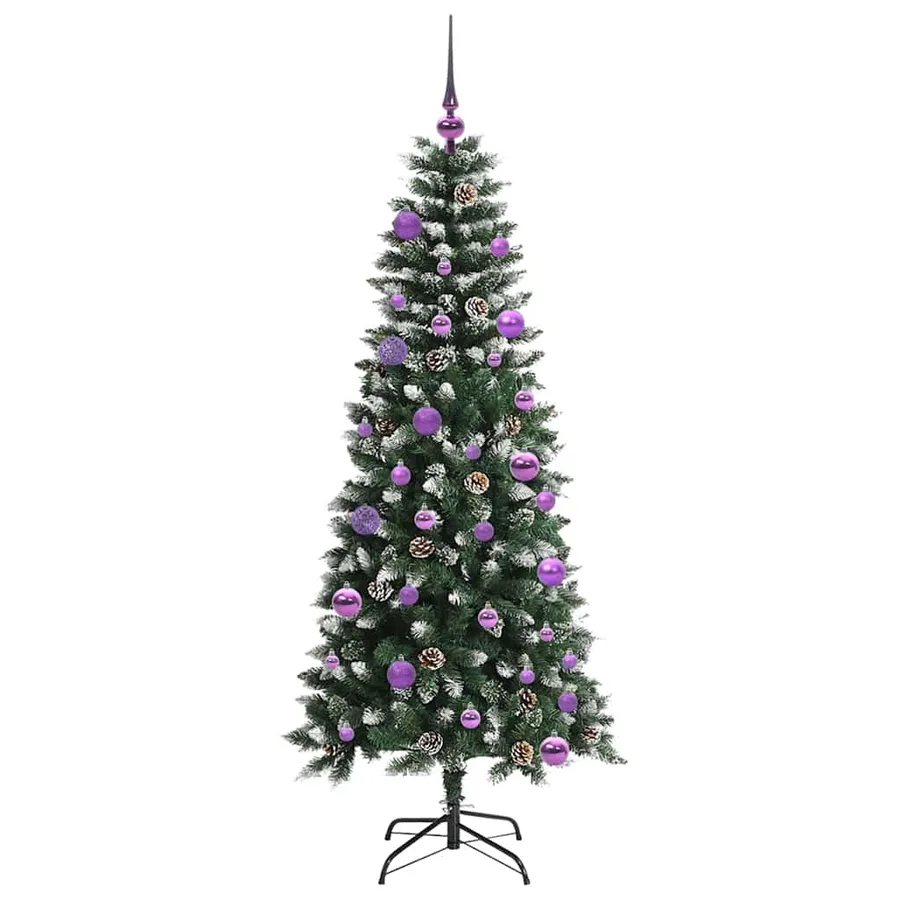 Sapin de Noël artificiel Vert 150 cm PVC, plastique et acier - 4