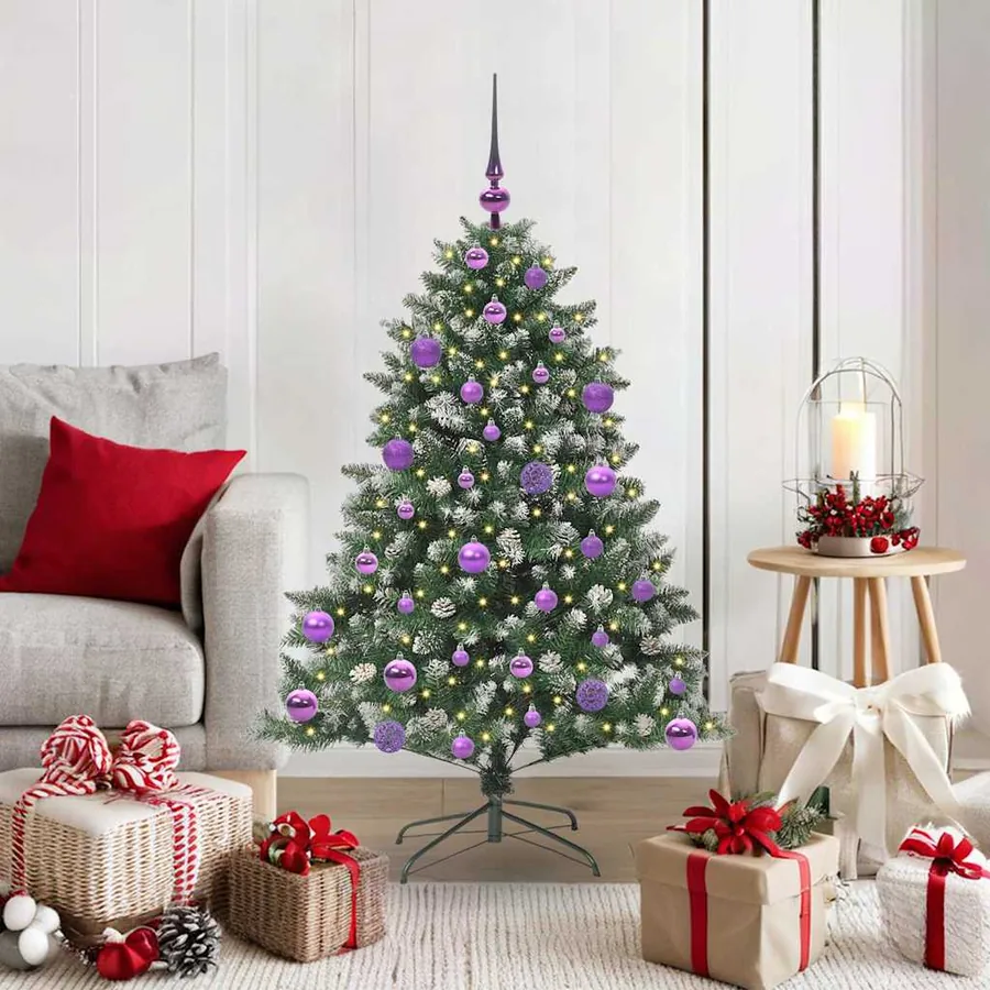 Sapin de Noël artificiel Vert 120 cm PVC, plastique et acier
