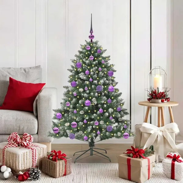 Sapin de Noël artificiel Vert 120 cm PVC, plastique et acier