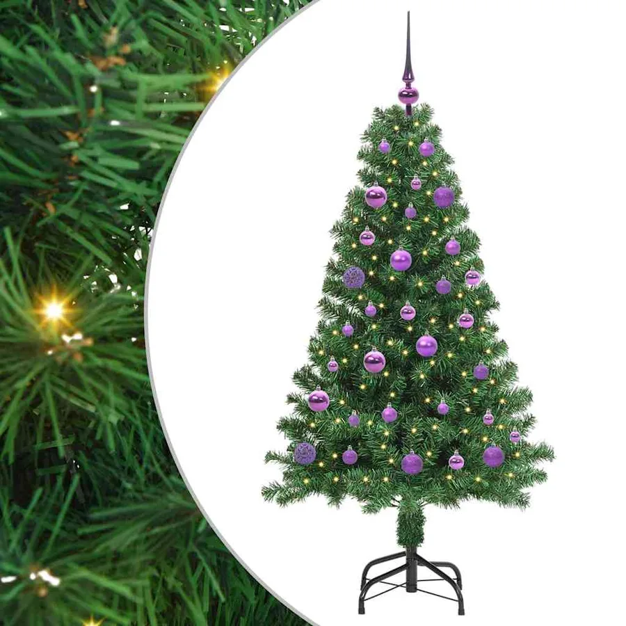 Sapin de Noël artificiel Vert 150 cm PVC, Acier et Plastique - 2