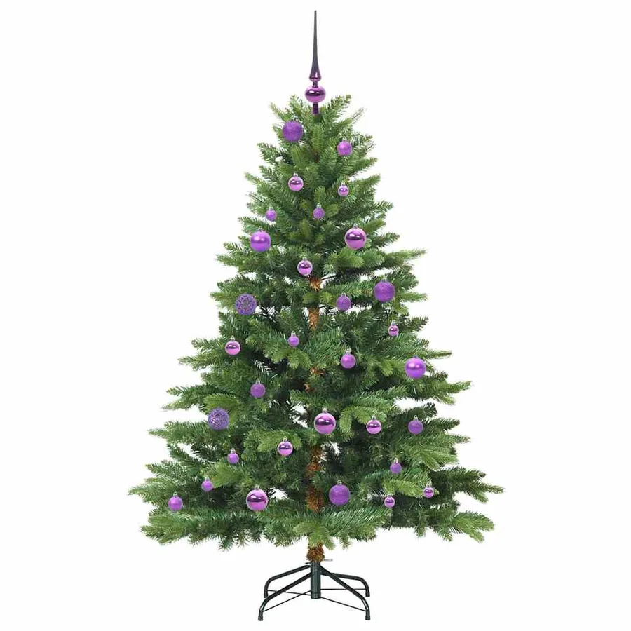 Sapin de Noël artificiel avec 150 LED Vert 150 cm PE et PVC - 4