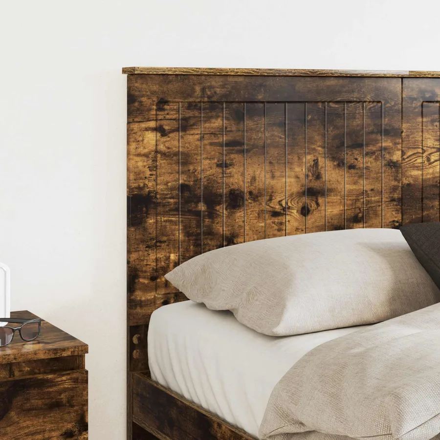 Tête de lit Chêne fumé 140 cm Bois d'ingénierie - 3