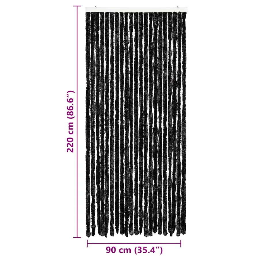 Moustiquaire Anthracite 90x220 cm Chenille - 7
