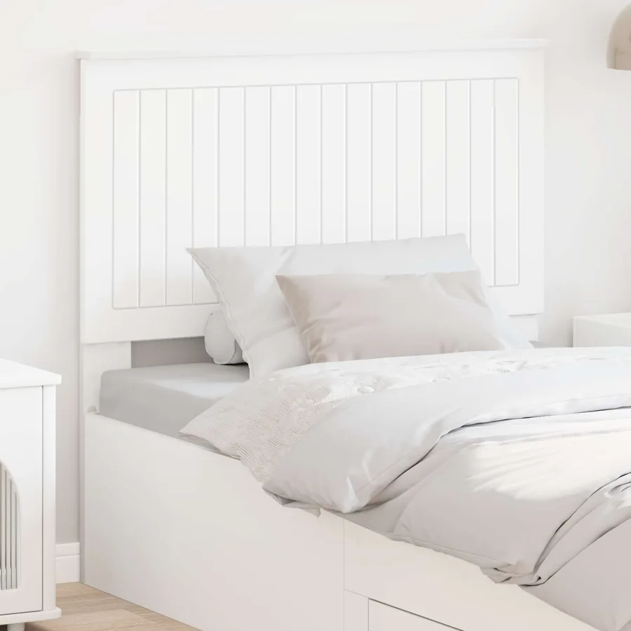 Tête de lit avec tête de lit Blanc 100 cm Bois d'ingénierie