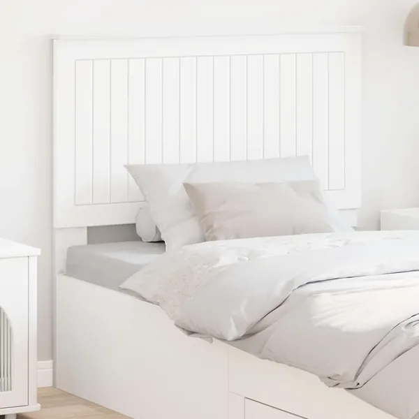 Tête de lit avec tête de lit Blanc 100 cm Bois d'ingénierie