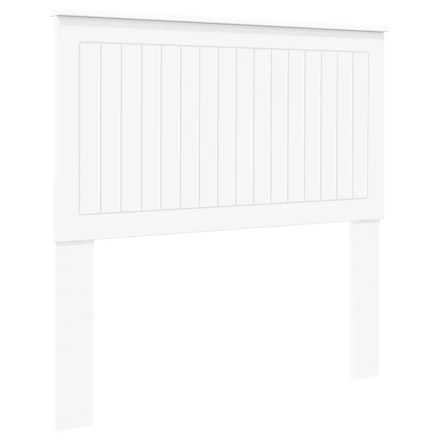 Tête de lit avec tête de lit Blanc 100 cm Bois d'ingénierie - 2