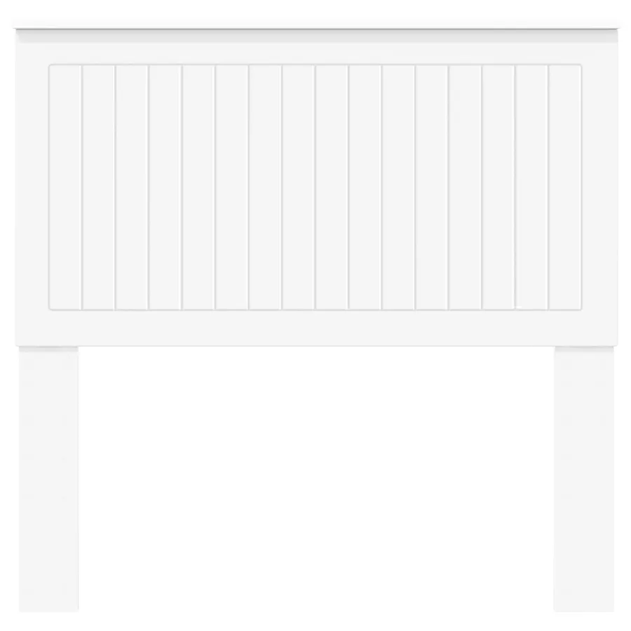Tête de lit avec tête de lit Blanc 100 cm Bois d'ingénierie - 4