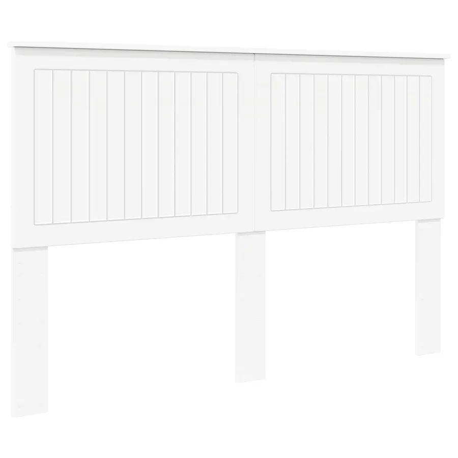 Tête de lit avec tête de lit Blanc 150 cm Bois d'ingénierie - 2