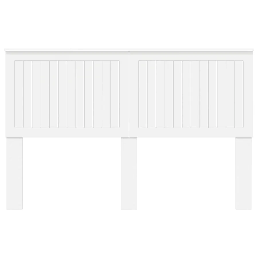 Tête de lit avec tête de lit Blanc 150 cm Bois d'ingénierie - 4