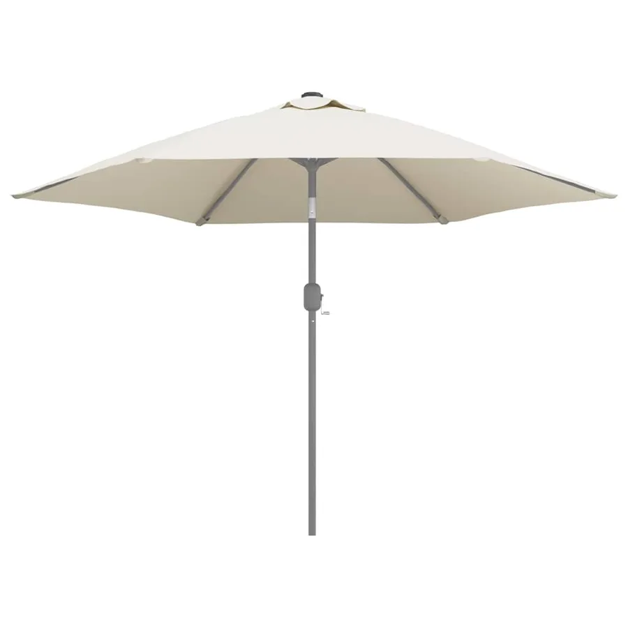 Tissu de remplacement pour parasol d'extérieur Blanc 300 cm - 4