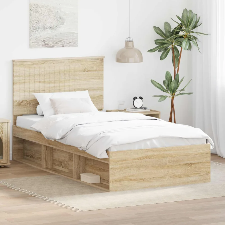 Cadre de lit Sonoma 100 x 200 cm Bois de pin massif