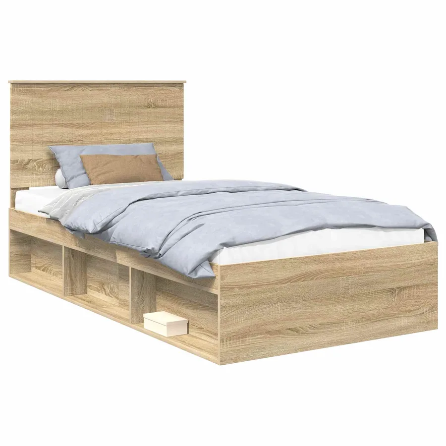 Cadre de lit Sonoma 100 x 200 cm Bois de pin massif - 2