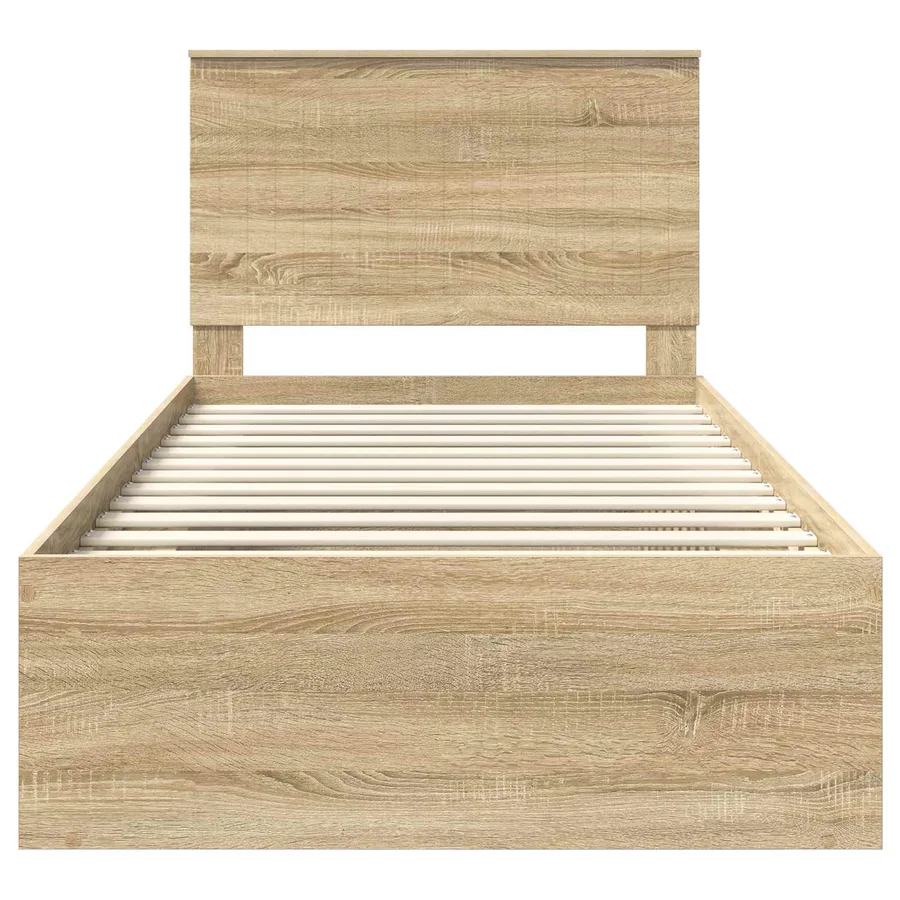 Cadre de lit Sonoma 100 x 200 cm Bois de pin massif - 7
