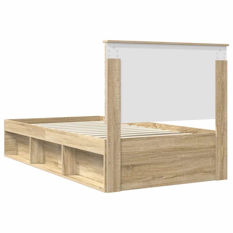 Cadre de lit Sonoma 100 x 200 cm Bois de pin massif - 9