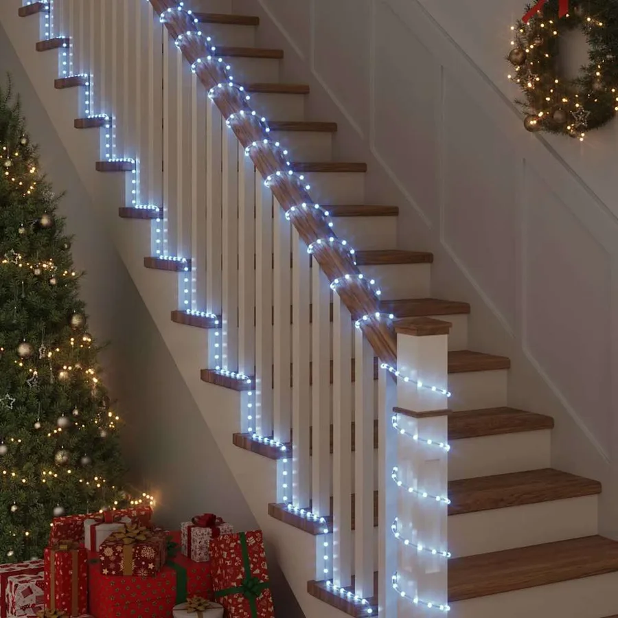 Lumière en corde avec 240 LED Blanc froid 10 m PVC - 4