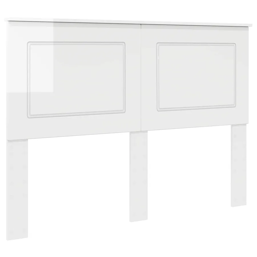 Tête de lit Blanc Brillant 100 cm Bois d’ingénierie - 2