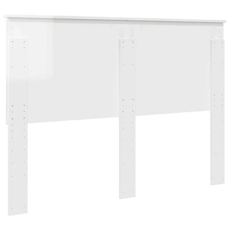 Tête de lit Blanc Brillant 100 cm Bois d’ingénierie - 6