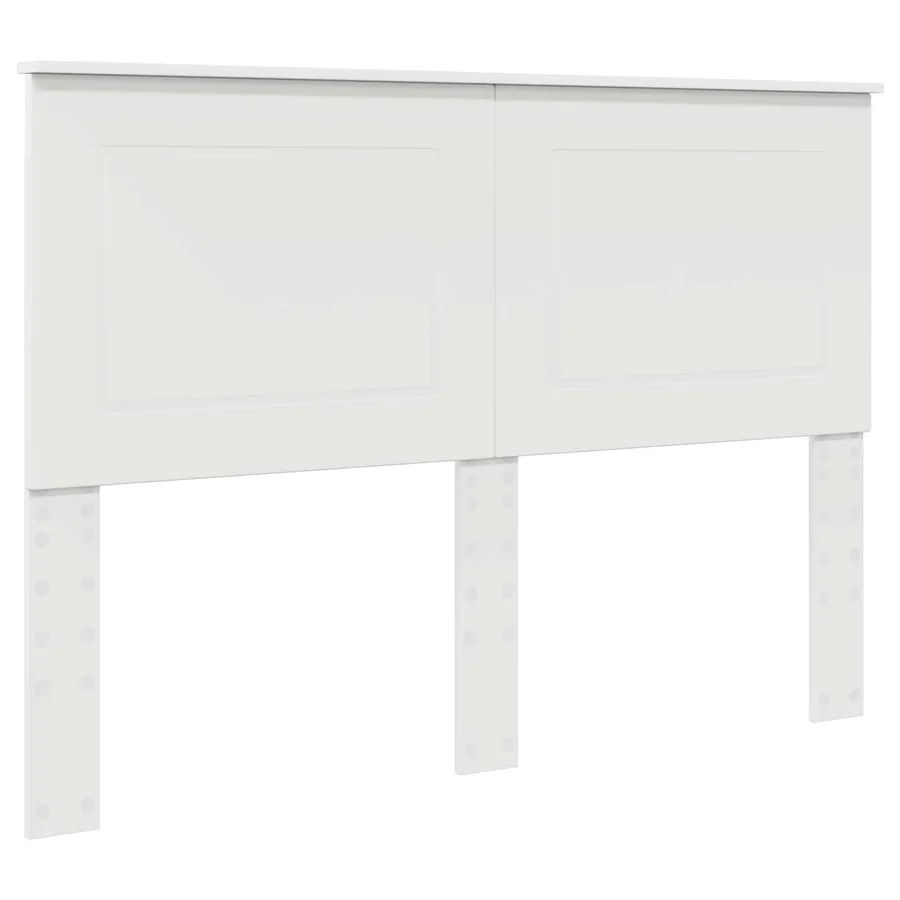 Cadre de lit Blanc 140 x 200 cm Bois de pin massif - 6