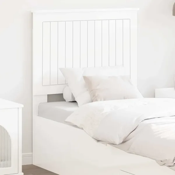 Tête de lit Blanc Brillant 75 cm Bois d'ingénierie