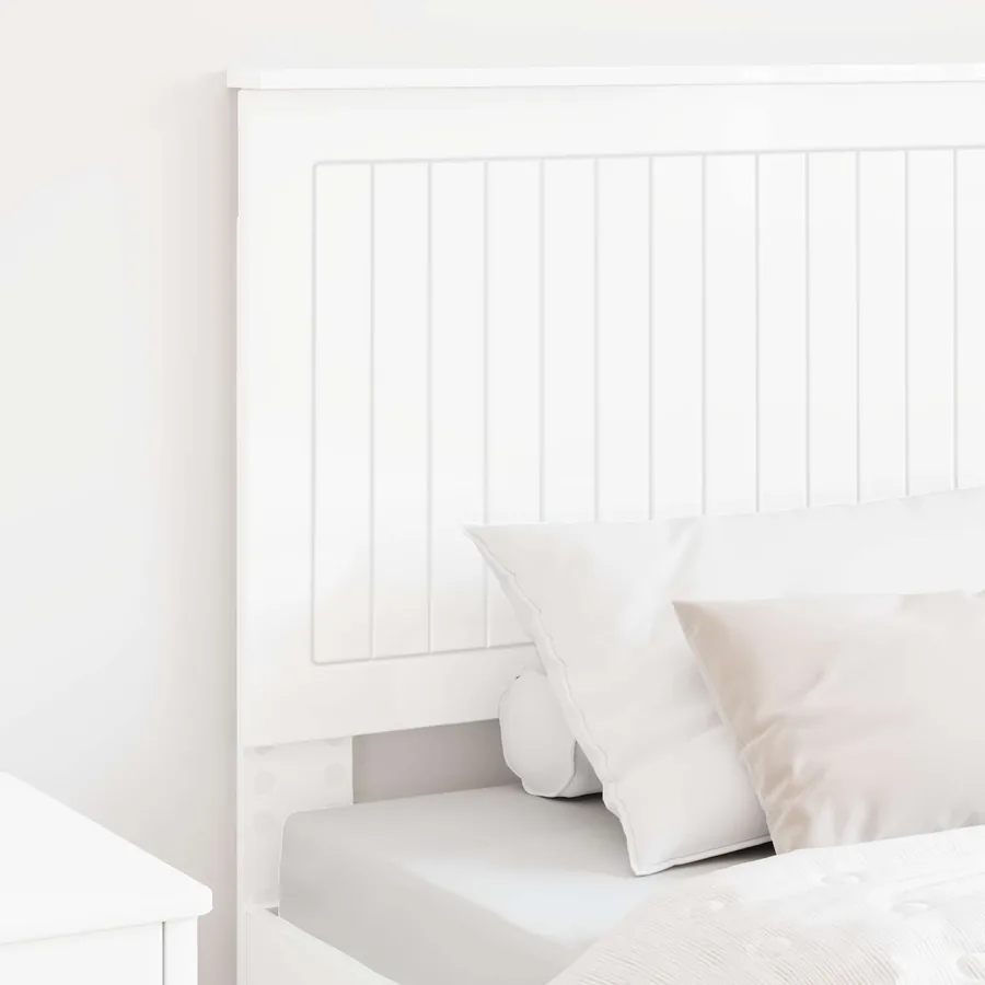 Tête de lit Blanc Brillant 75 cm Bois d'ingénierie - 3