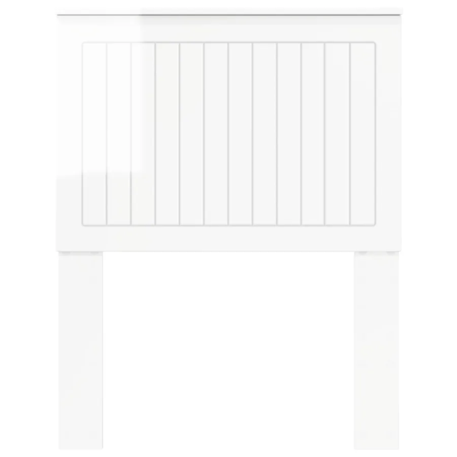 Tête de lit Blanc Brillant 75 cm Bois d'ingénierie - 4