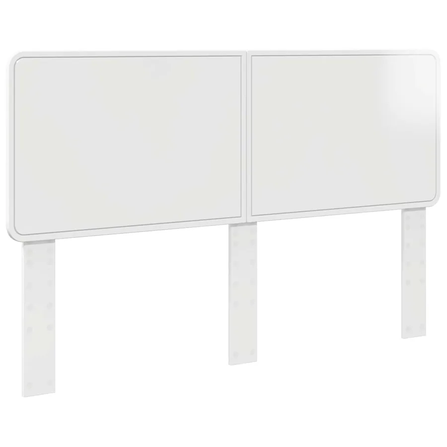Tête de lit Blanc Brillant Bois d'ingénierie - 2
