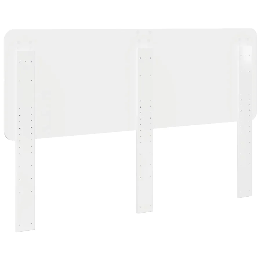 Tête de lit Blanc Brillant Bois d'ingénierie - 6