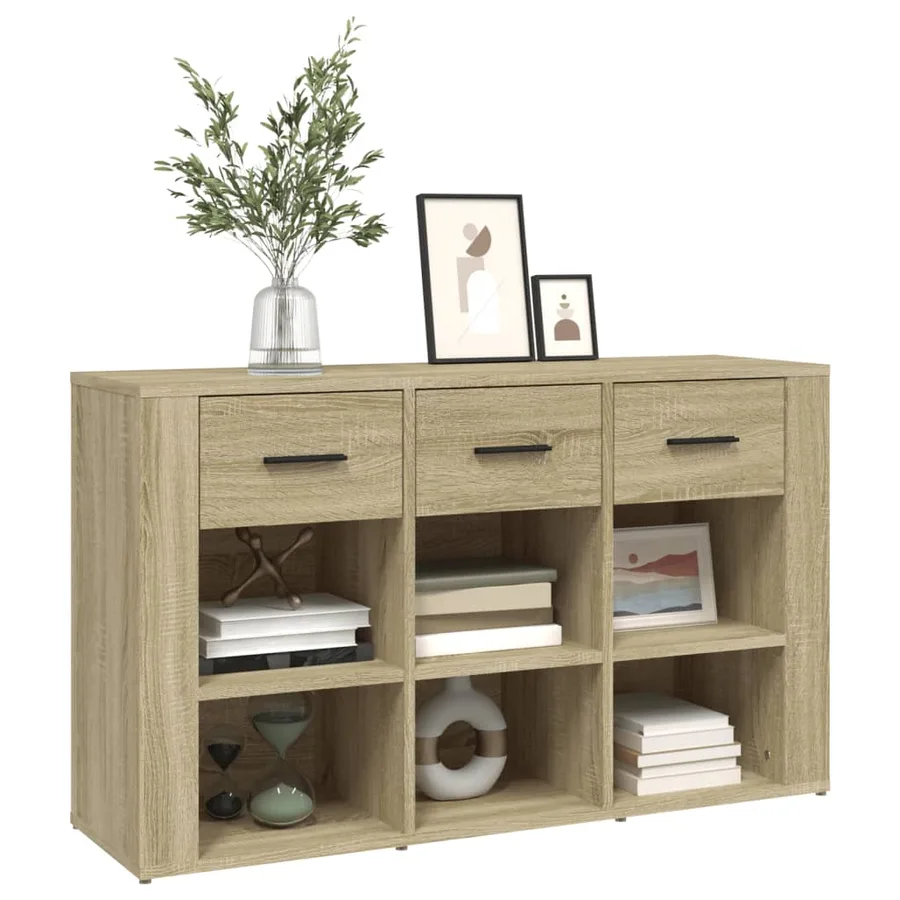 Buffet Chêne sonoma 100x30x59,5 cm Bois d'ingénierie - 4