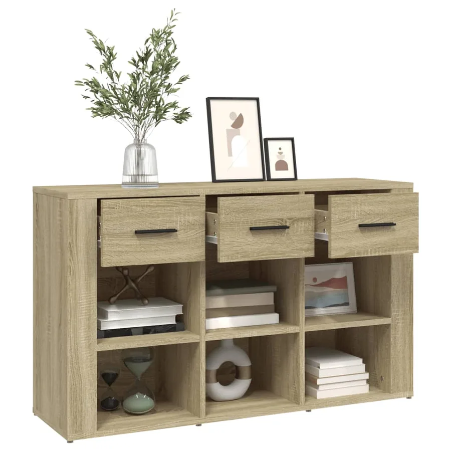 Buffet Chêne sonoma 100x30x59,5 cm Bois d'ingénierie - 5