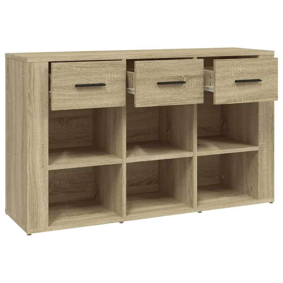Buffet Chêne sonoma 100x30x59,5 cm Bois d'ingénierie - 8