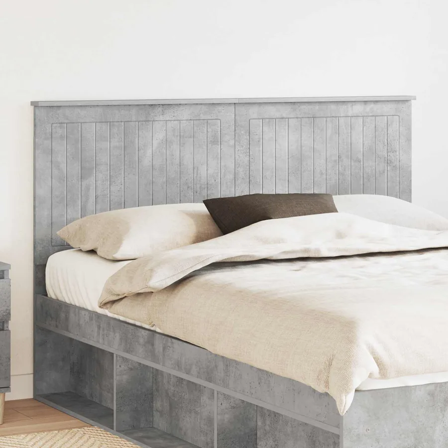 Tête de lit Gris béton 150 cm Bois d'ingénierie