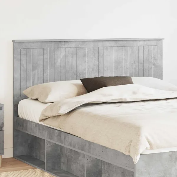 Tête de lit Gris béton 150 cm Bois d'ingénierie