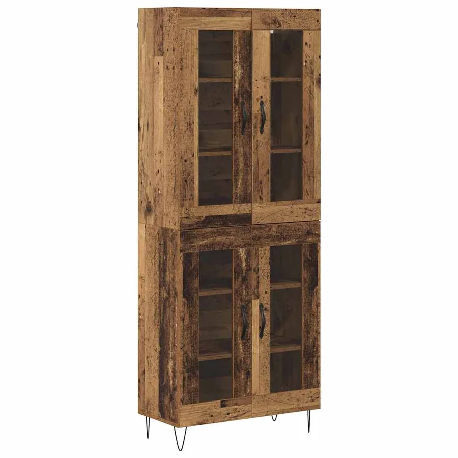 Haut Armoire Bois Ancien 69,5 x 34 x 180 cm Bois d'ingénierie - 2