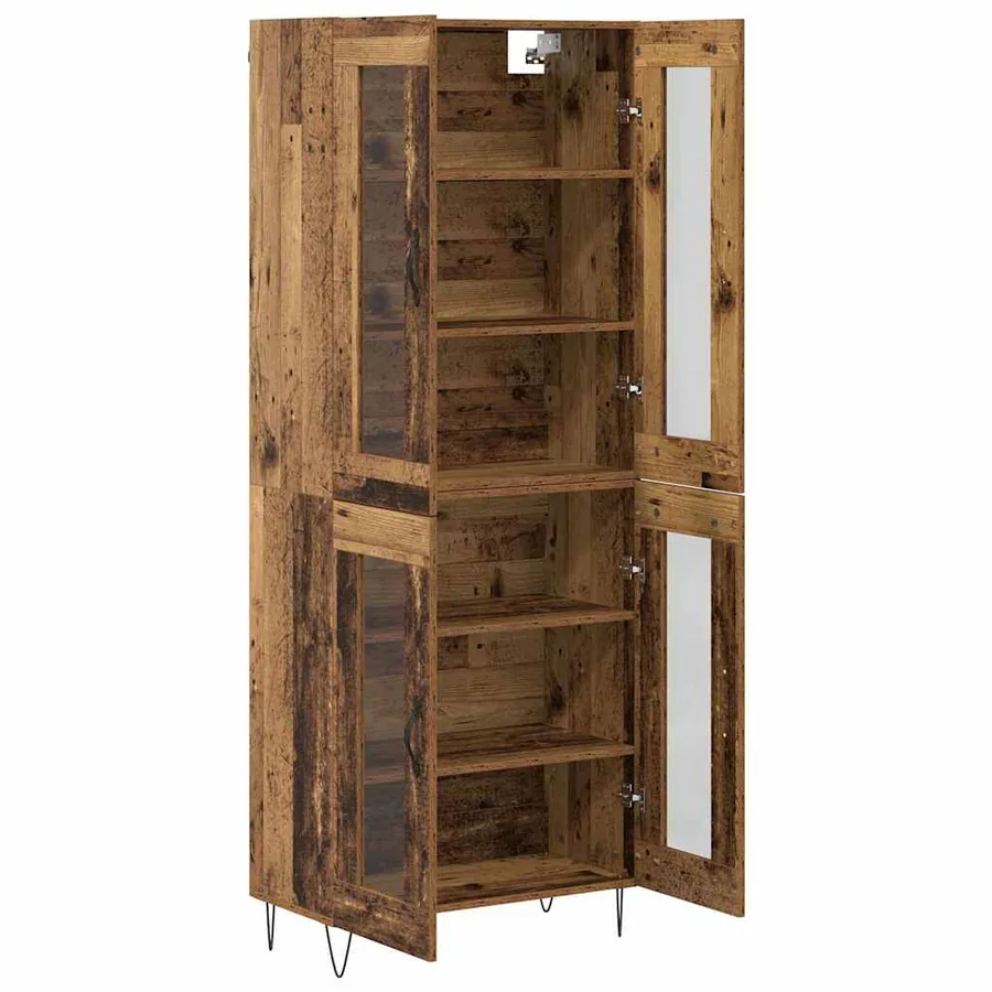 Haut Armoire Bois Ancien 69,5 x 34 x 180 cm Bois d'ingénierie - 7