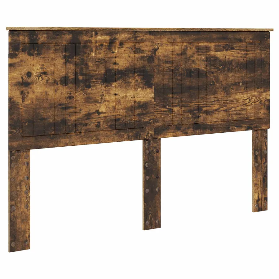 Cadre de lit Chêne fumé 150 x 200 cm Bois de pin massif - 6