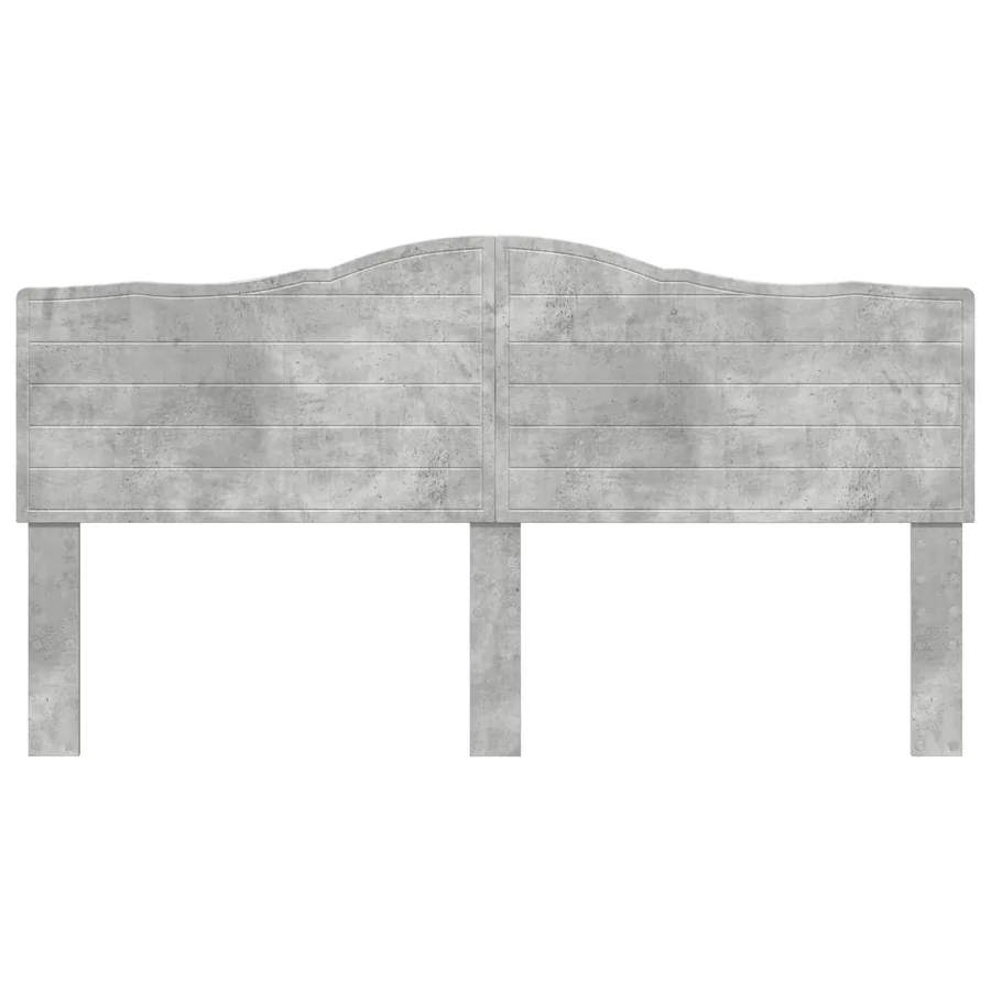 Tête de lit Gris béton Bois d'ingénierie - 4