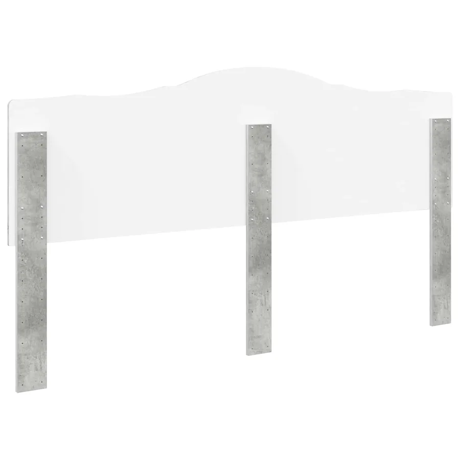 Tête de lit Gris béton Bois d'ingénierie - 6